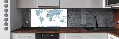 Platte für Küchenrückwand Politische Karte