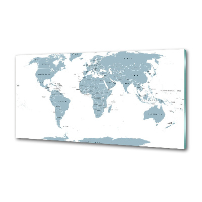 Platte für Küchenrückwand Politische Karte