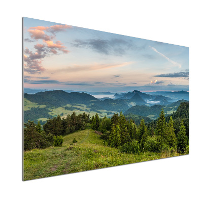 Platte für Küchenrückwand Panorama der Pieniny-Berge
