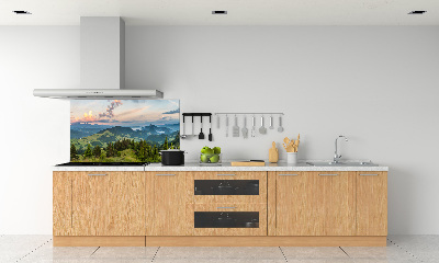 Platte für Küchenrückwand Panorama der Pieniny-Berge