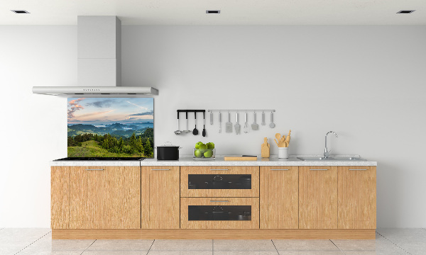 Platte für Küchenrückwand Panorama der Pieniny-Berge