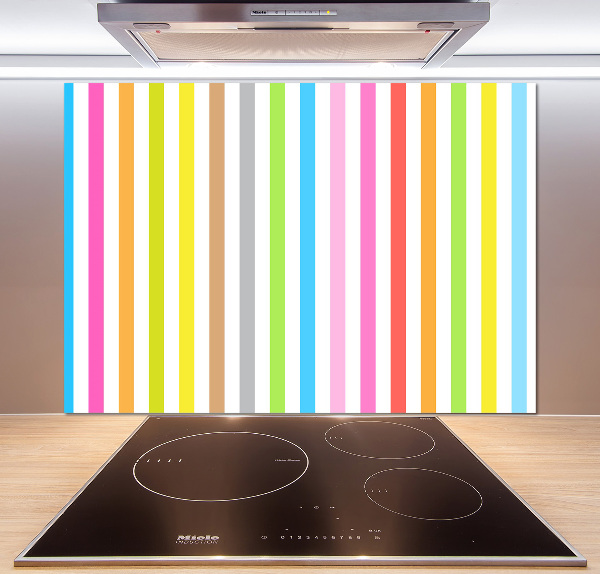 Küchen wandpaneel Bunte Streifen