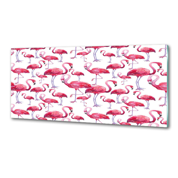 Küchen wandpaneel Flamingos