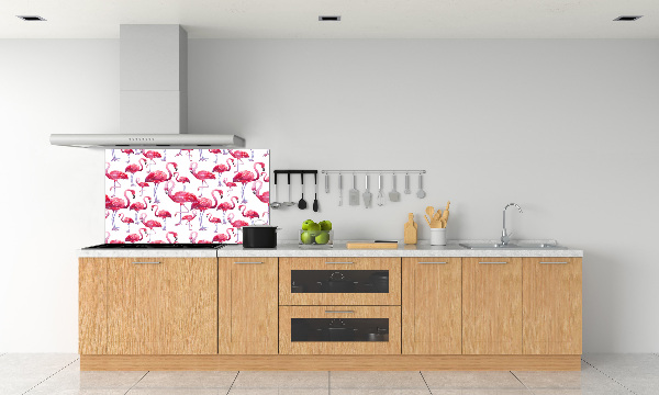 Küchen wandpaneel Flamingos