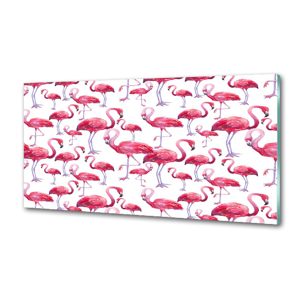 Küchen wandpaneel Flamingos