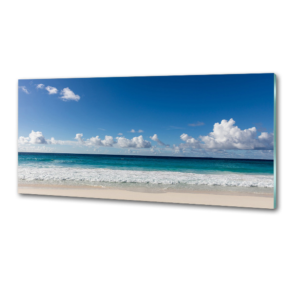 Platte für Küchenrückwand Strand der Seychellen