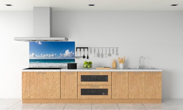 Platte für Küchenrückwand Strand der Seychellen