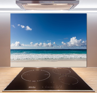 Platte für Küchenrückwand Strand der Seychellen