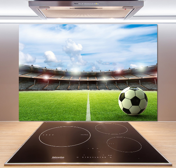Küchen wandpaneel Der Ball auf dem Spielfeld