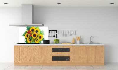 Platte für Küchenrückwand Ein Strauß Sonnenblumen
