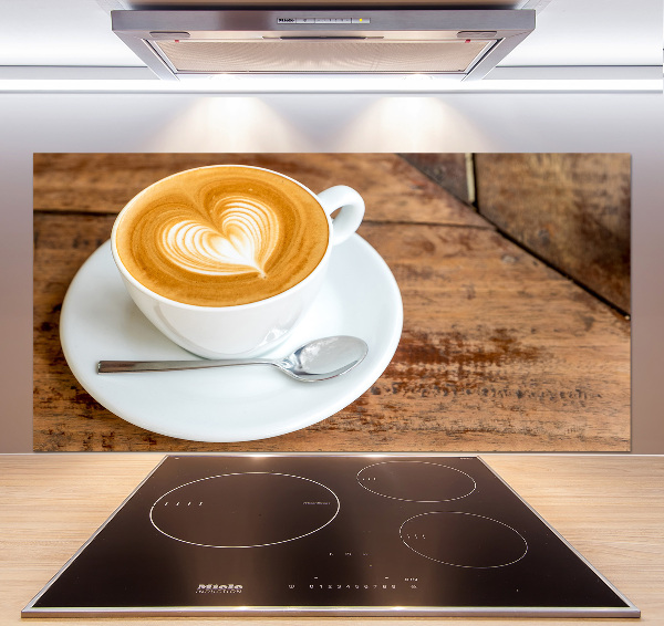 Küchen wandpaneel Kaffee in einer Tasse