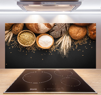 Küchen wandpaneel Brot und Weizen