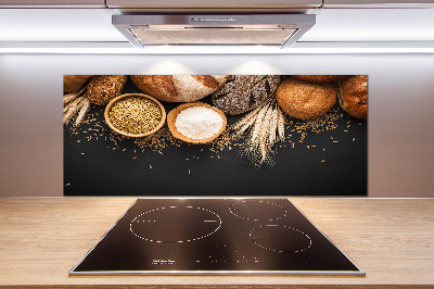 Küchen wandpaneel Brot und Weizen