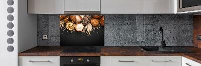 Küchen wandpaneel Brot und Weizen