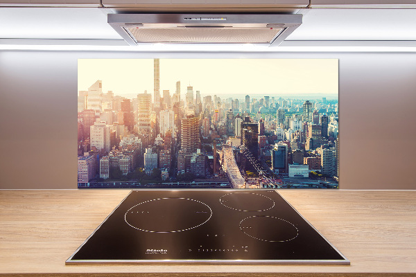 Küchen wandpaneel New York aus der Vogelperspektive