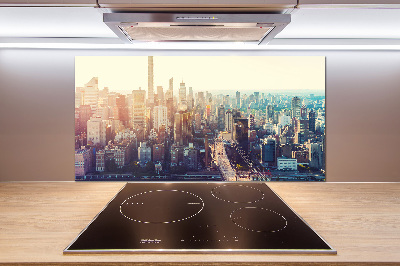 Küchen wandpaneel New York aus der Vogelperspektive
