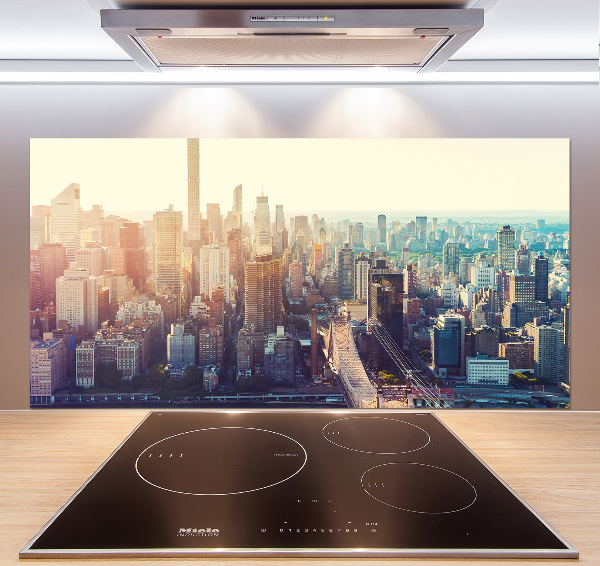 Küchen wandpaneel New York aus der Vogelperspektive