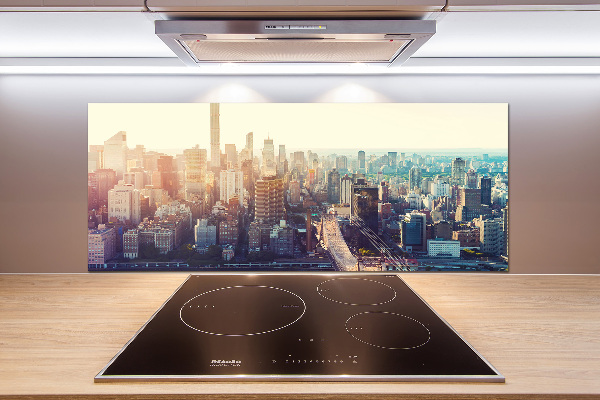 Küchen wandpaneel New York aus der Vogelperspektive