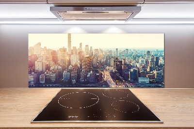 Küchen wandpaneel New York aus der Vogelperspektive