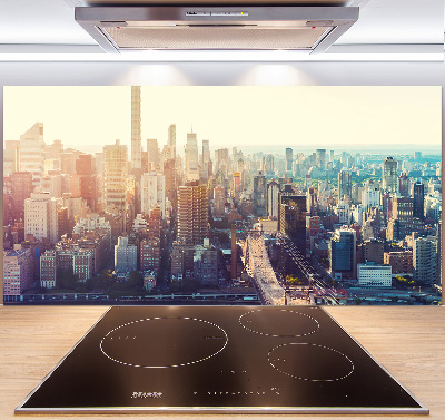 Küchen wandpaneel New York aus der Vogelperspektive