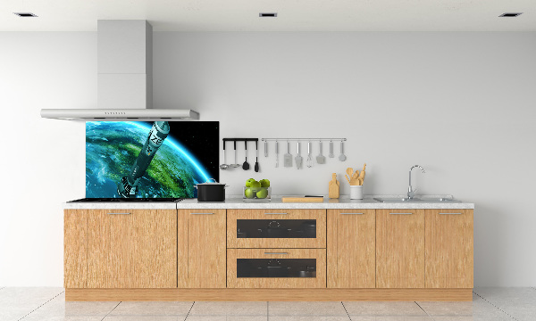 Glasrückwand für die küche Atomrakete