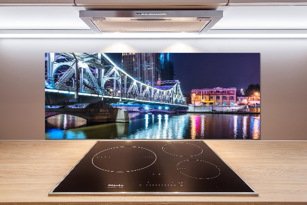 Glasrückwand für die küche Shanghai-Brücke