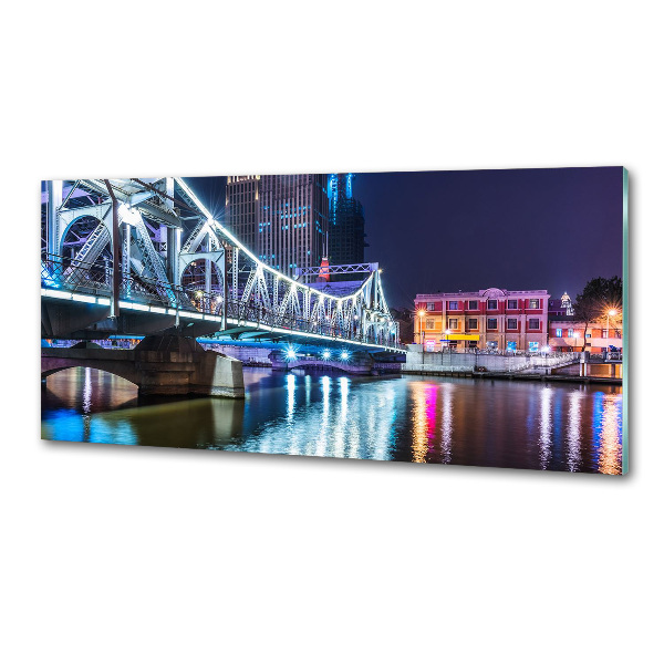 Glasrückwand für die küche Shanghai-Brücke