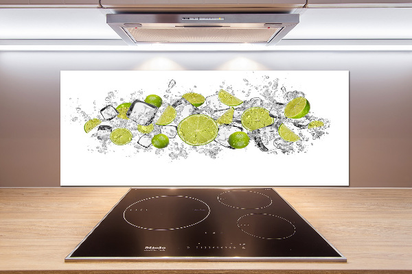 Küchen wandpaneel Limetten-Eiswürfel
