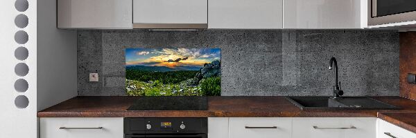 Platte für Küchenrückwand Bergpanorama