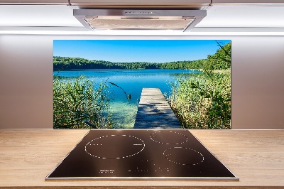 Platte für Küchenrückwand Pier am See