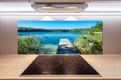 Platte für Küchenrückwand Pier am See
