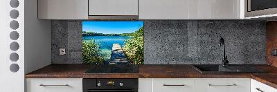 Platte für Küchenrückwand Pier am See