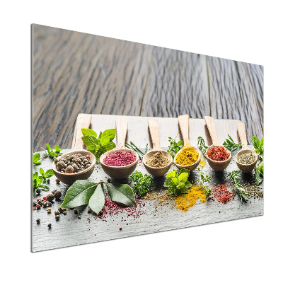Küchen wandpaneel Bunte Gewürze