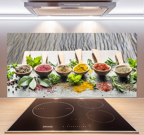 Küchen wandpaneel Bunte Gewürze