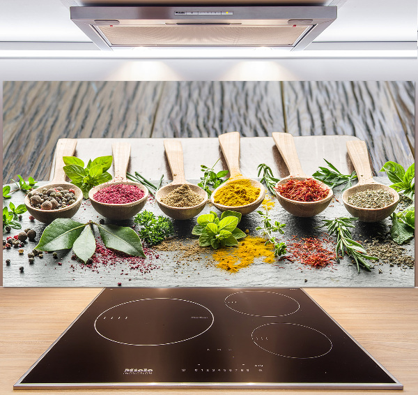 Küchen wandpaneel Bunte Gewürze