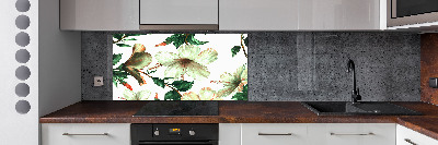 Platte für Küchenrückwand Hibiskusblüten