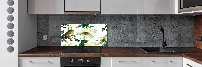 Platte für Küchenrückwand Hibiskusblüten