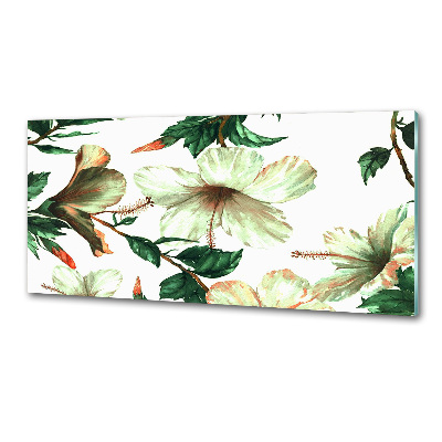 Platte für Küchenrückwand Hibiskusblüten