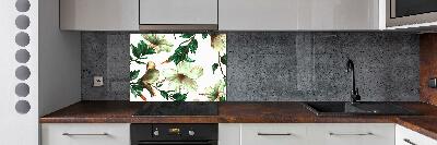 Platte für Küchenrückwand Hibiskusblüten