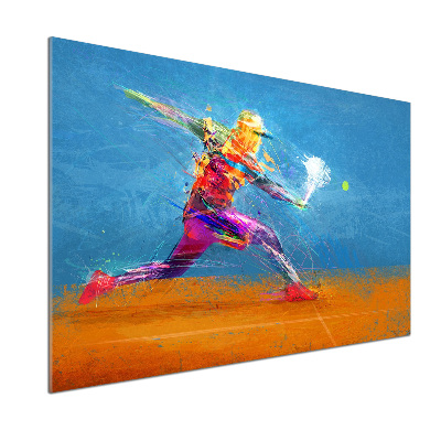 Platte für Küchenrückwand Tennisspieler