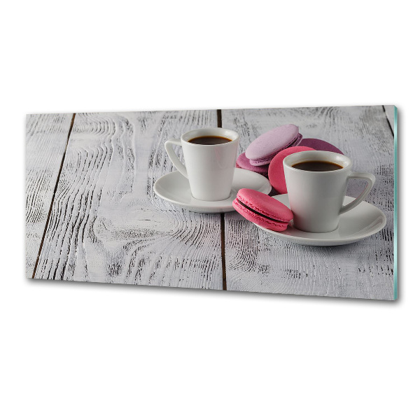 Glasrückwand für die küche Kaffee und Kekse