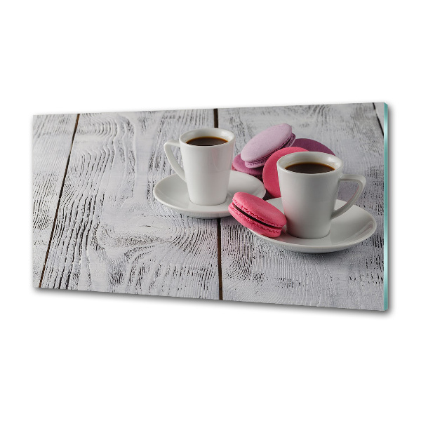 Glasrückwand für die küche Kaffee und Kekse