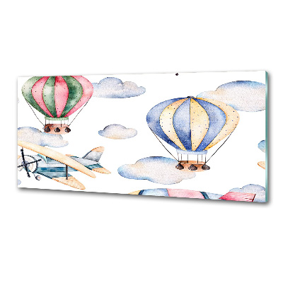 Küchen wandpaneel Flugzeuge und Ballons