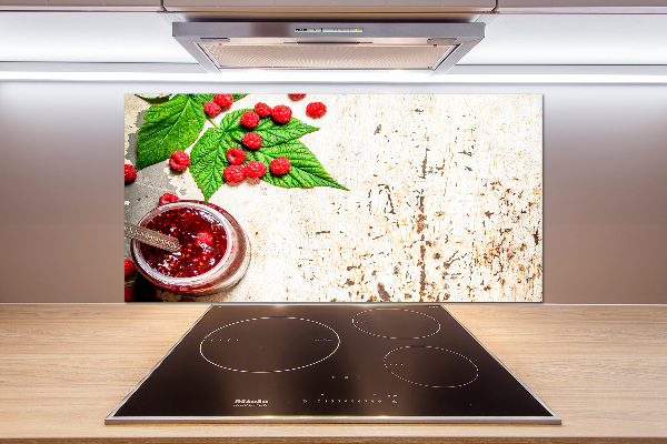 Küchen wandpaneel Himbeermarmelade