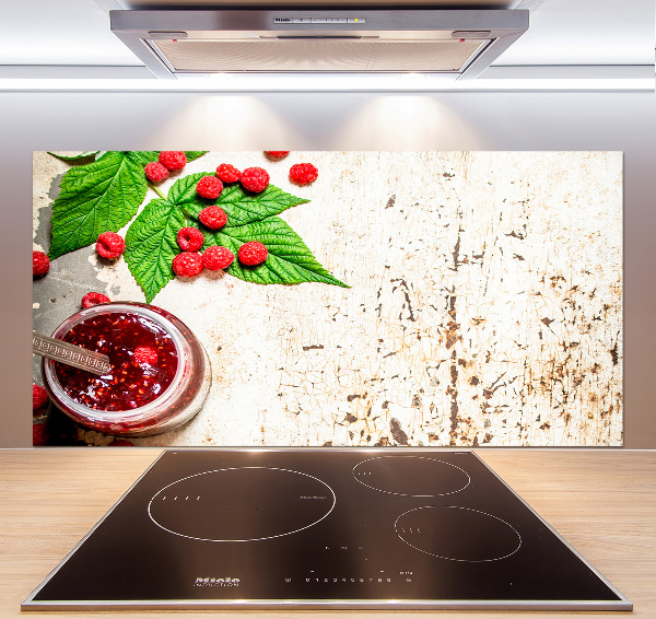 Küchen wandpaneel Himbeermarmelade