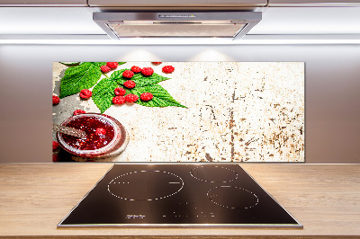 Küchen wandpaneel Himbeermarmelade