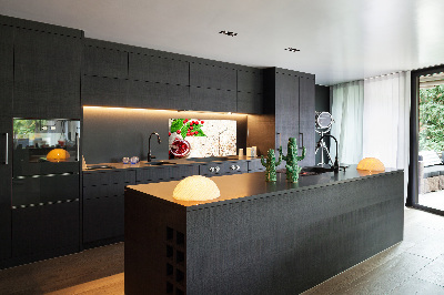 Küchen wandpaneel Himbeermarmelade