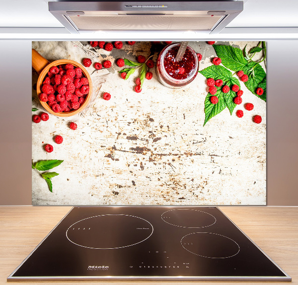 Küchen wandpaneel Himbeermarmelade