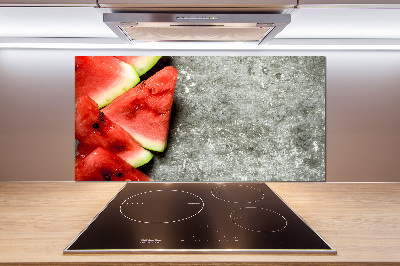 Glasrückwand für die küche Geschnittene Wassermelone