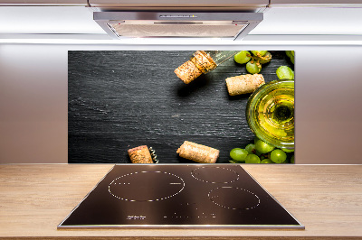 Platte für Küchenrückwand Weißwein und Früchte